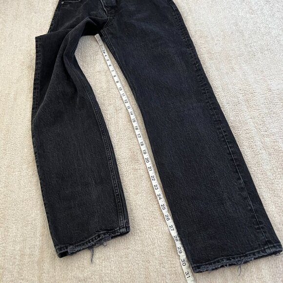 Abercrombie & Fitch High Waisted Dad Jeans Button Fly 26 / 2 Long - Picture 5 of 11